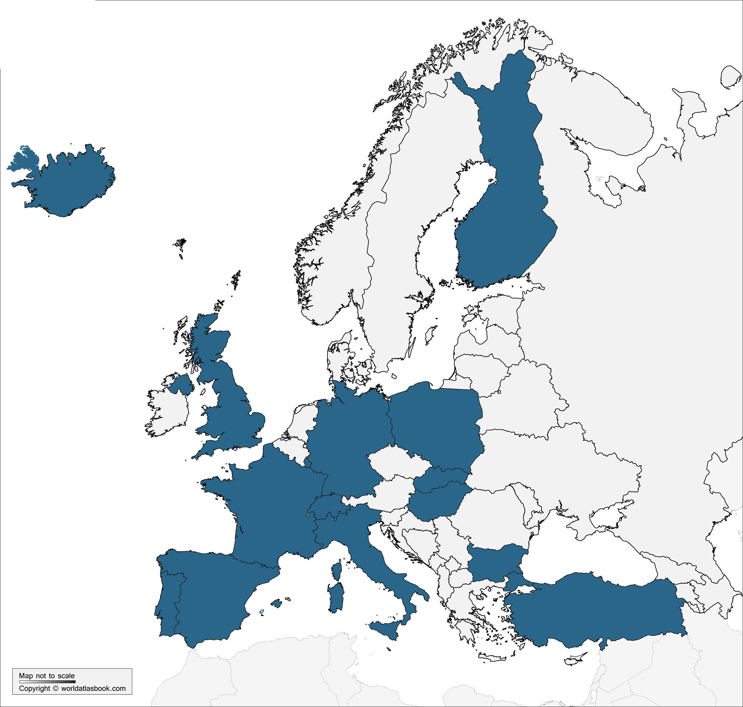 Countries participated in STSMs